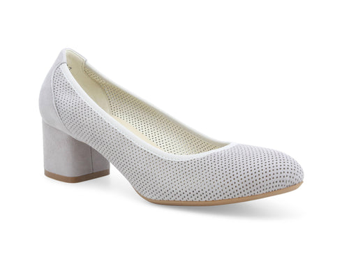 Melluso décolleté estivo camoscio microforato